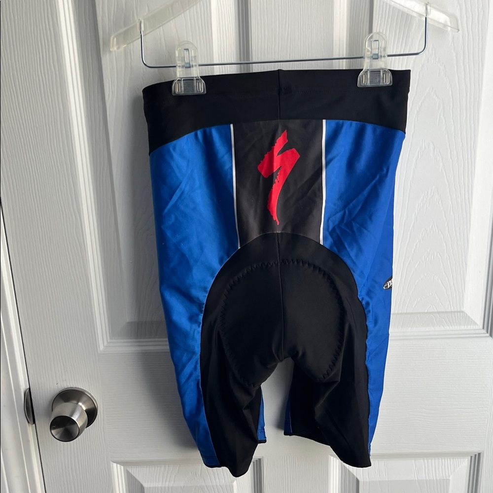 Specialized Men's Blue, Black, and Red Cycling Jersey L and Shorts M Set - Picture 3 of 13
